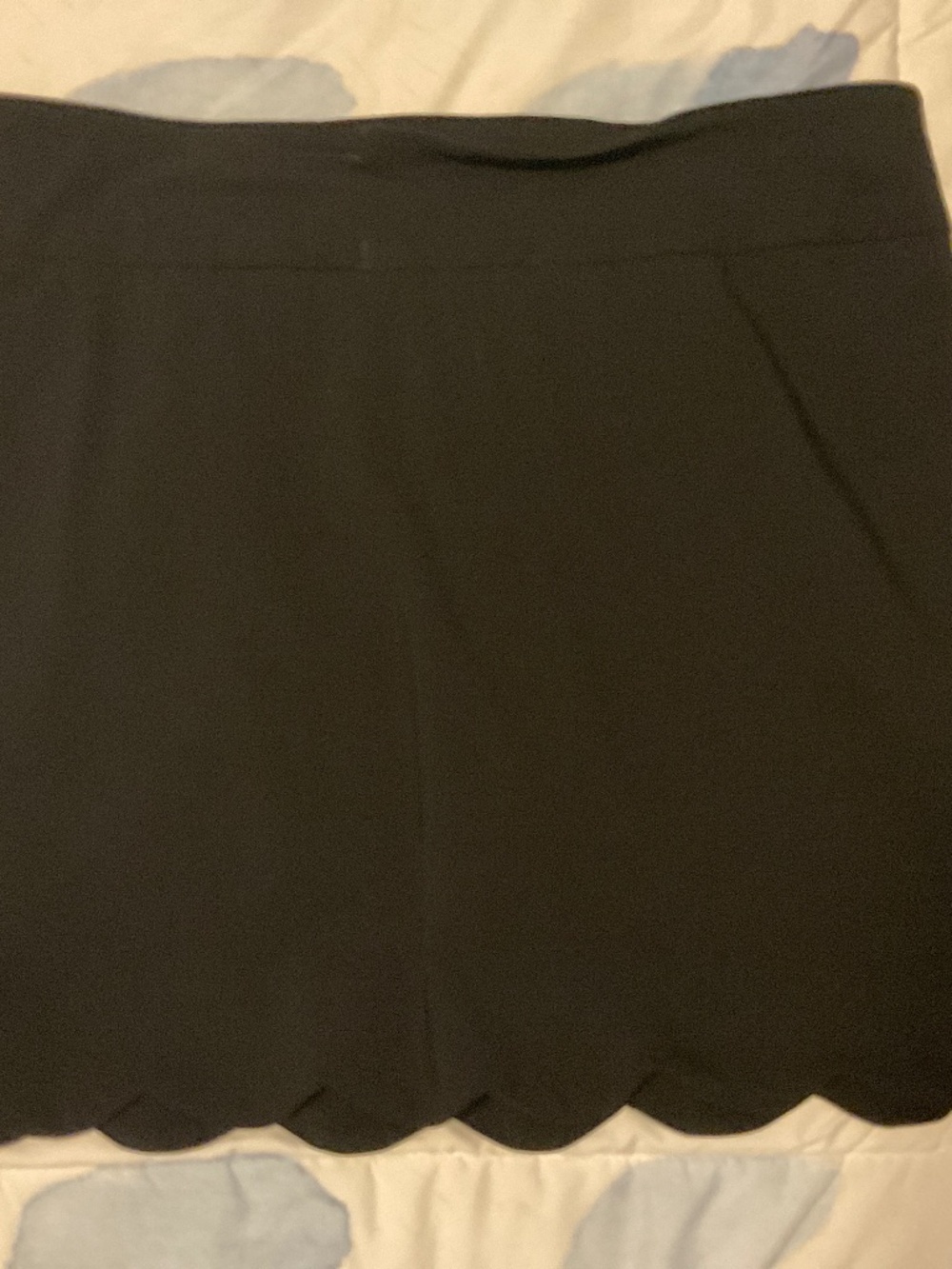 Black scalloped Skort